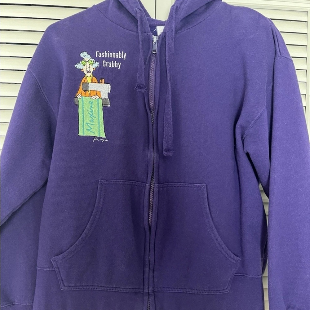 Vintage Hallmark Cards Maxine Hoodie Jacket Fashionably Crabby